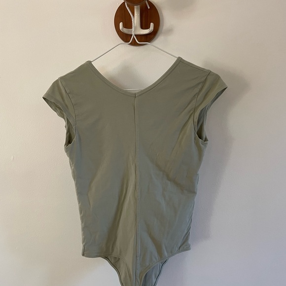 Everlane Sea Foam Thong Leotard BodySuit- Size Small - Picture 2 of 5